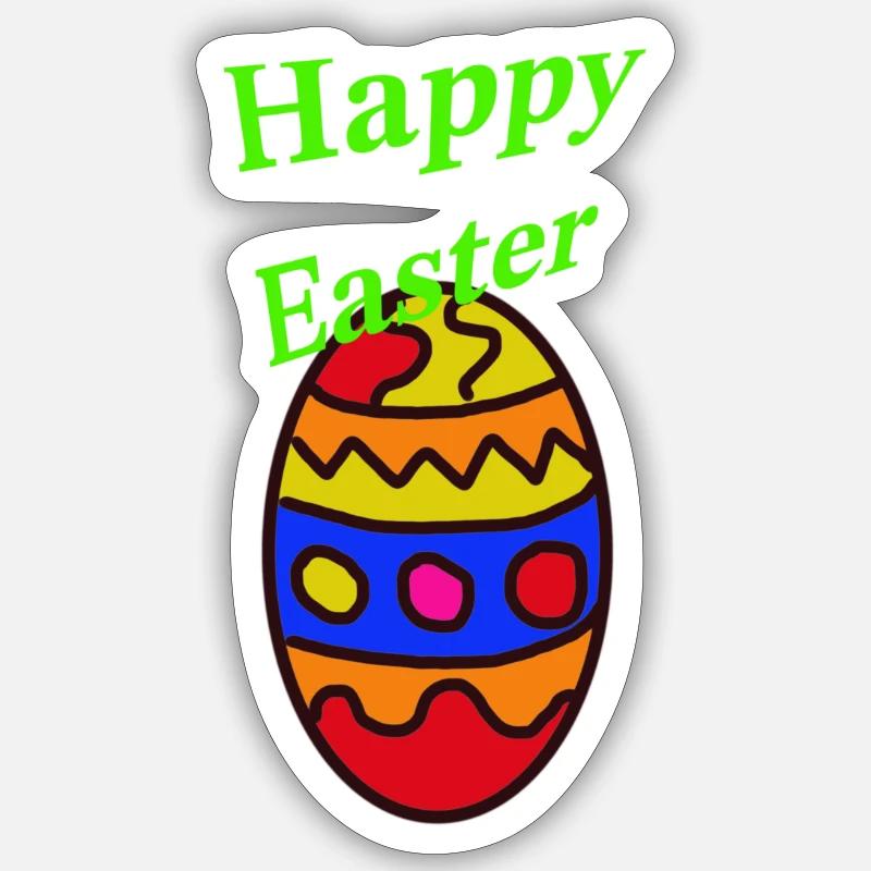 easter - Sticker size S (10 x 10 cm) - white matte