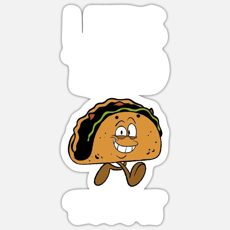 Let's Taco Bout It - Sticker size S (10 x 10 cm) - white matte