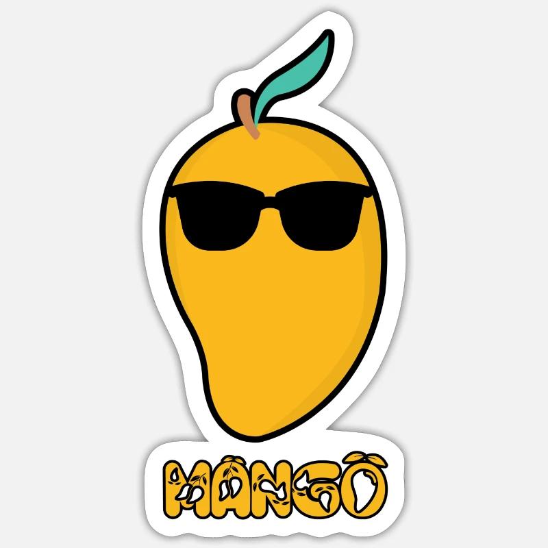 Mango - Chill - Vibes - Summer - Sticker size S (10 x 10 cm) - white matte