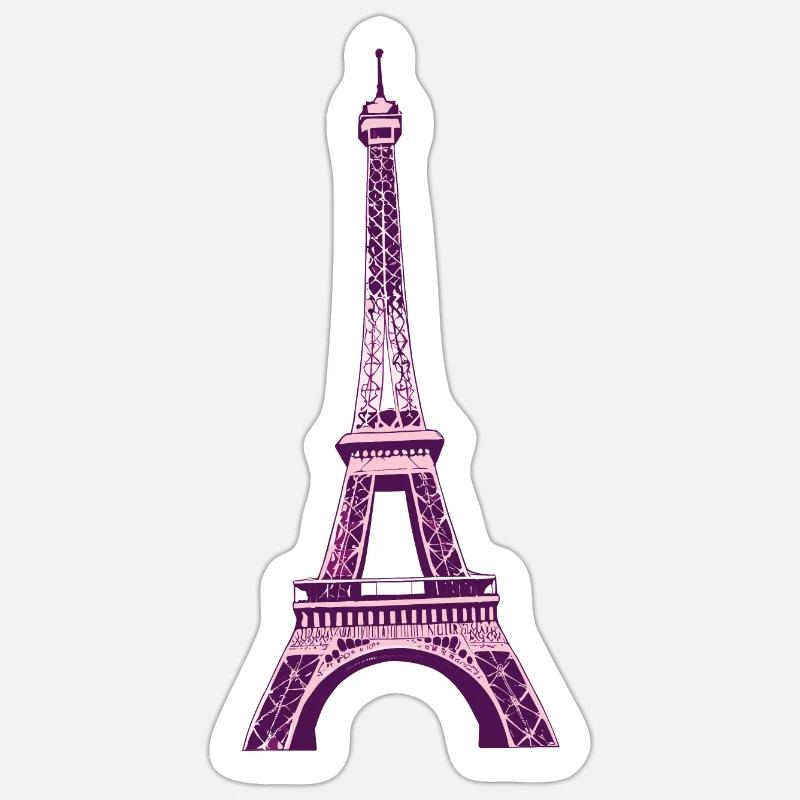 Eiffel tower #8 Sticker size S (10 x 10 cm)
