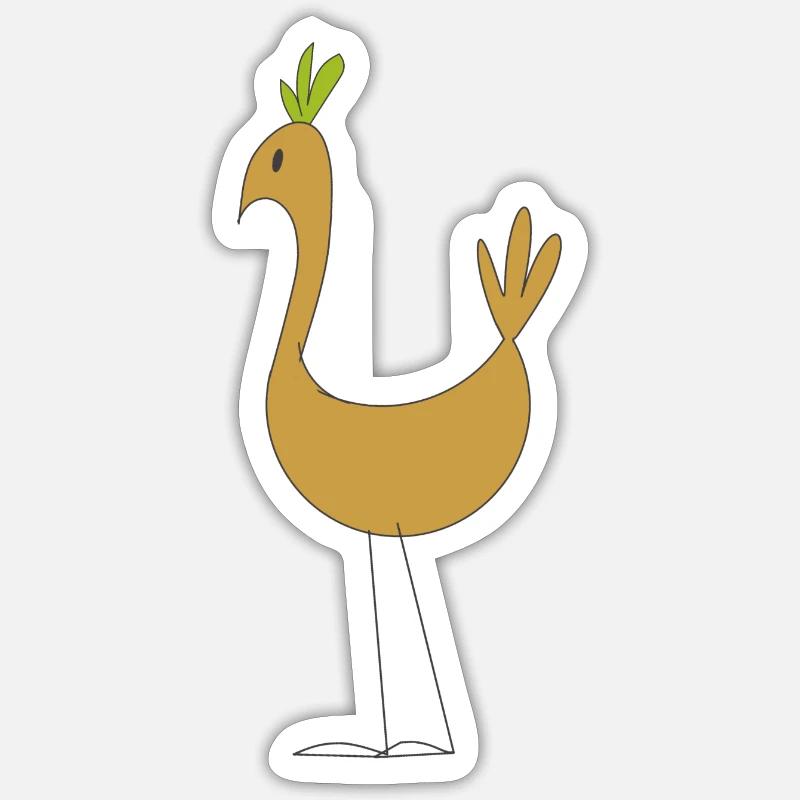 Stylized bird Sticker size S (10 x 10 cm)