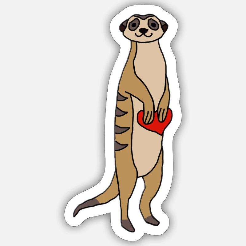 Suricate Sticker taille S (10 x 10 cm)