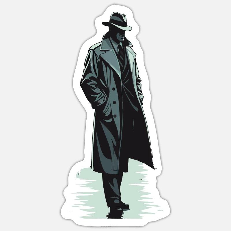 RÉSOLVEUR DE MYSTÈRES - Sticker taille S (10 x 10 cm) - blanc mat