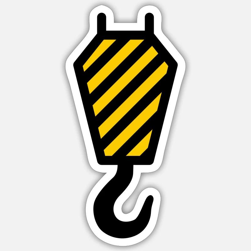 crane hook Sticker size S (10 x 10 cm)