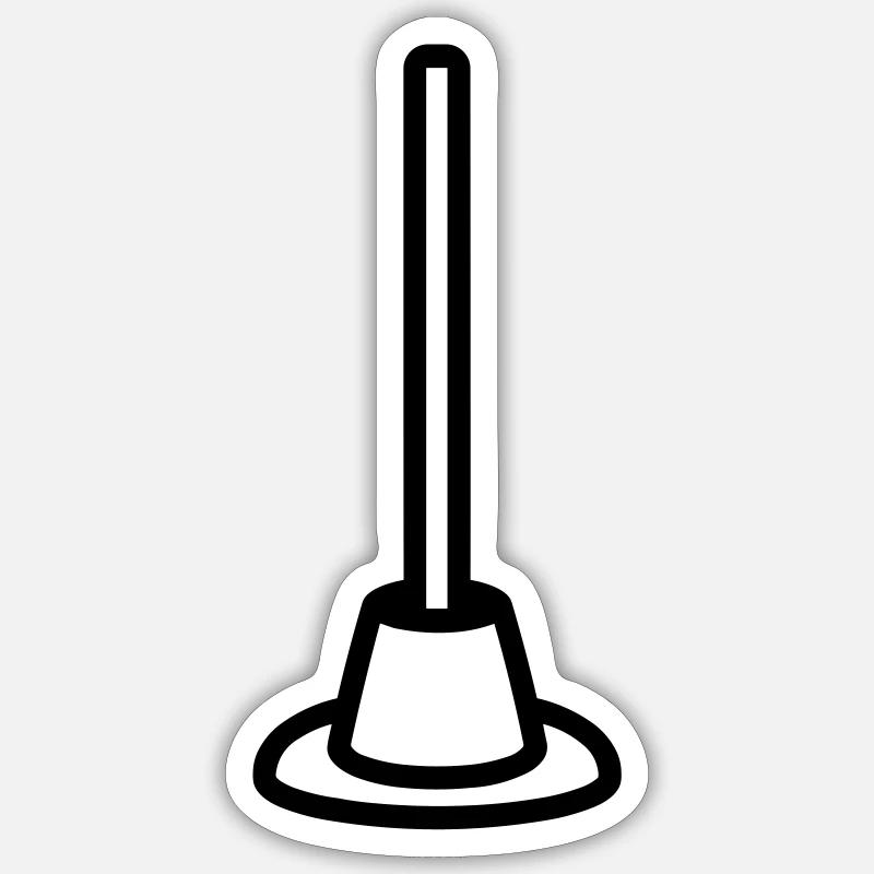 suction cup - Sticker size S (10 x 10 cm) - white matte
