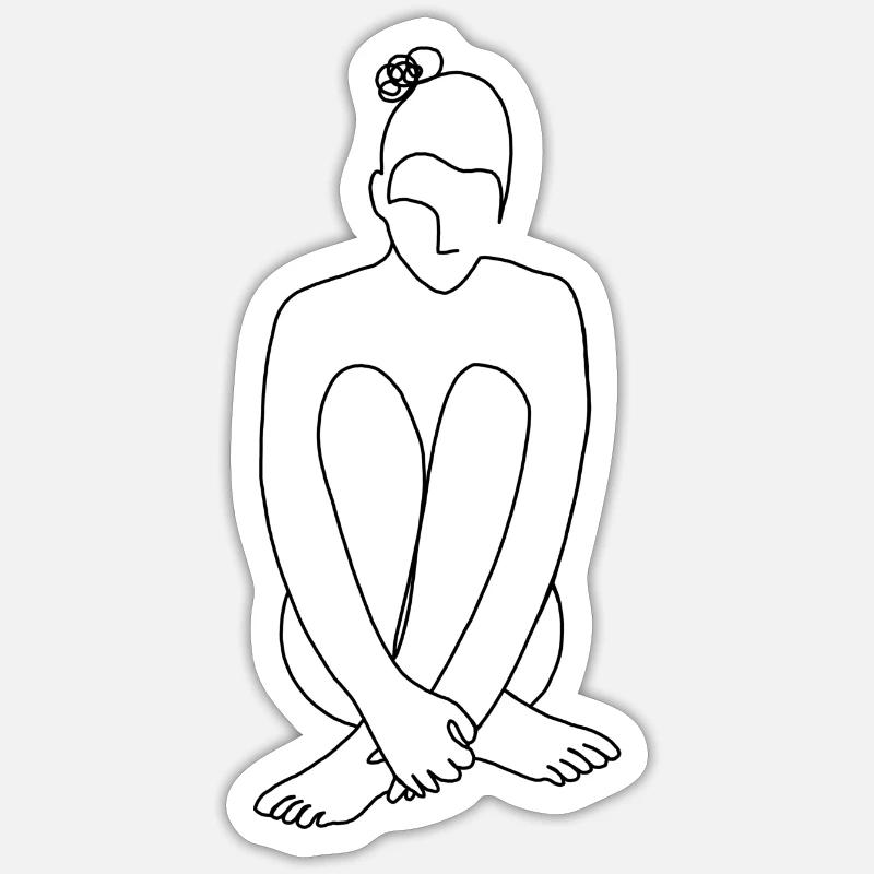 Inside - Sticker Größe S (10 x 10 cm) - Mattweiß