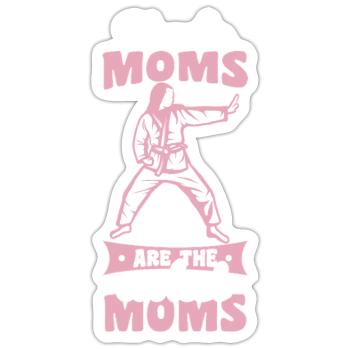 Karate Mother - Sticker size S (10 x 10 cm) - white matte - Front