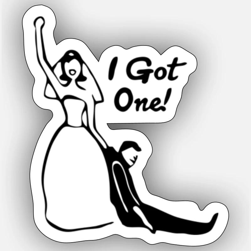 Ich hab einen - Sticker Größe S (10 x 10 cm) - Mattweiß