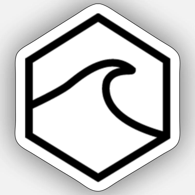 Surf Camp - Sticker size S (10 x 10 cm) - white matte