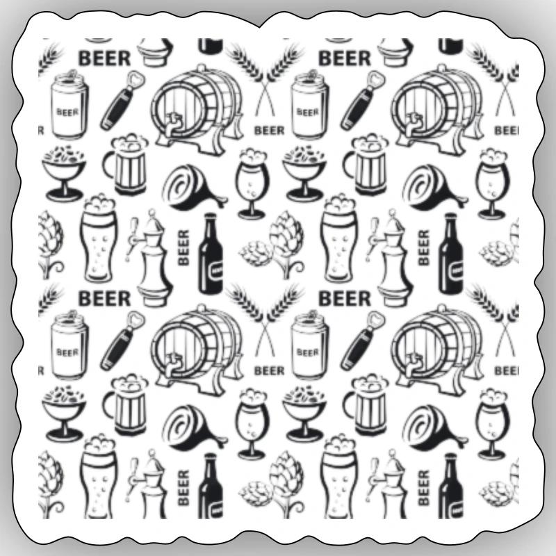 BIR - Sticker size S (10 x 10 cm) - white matte