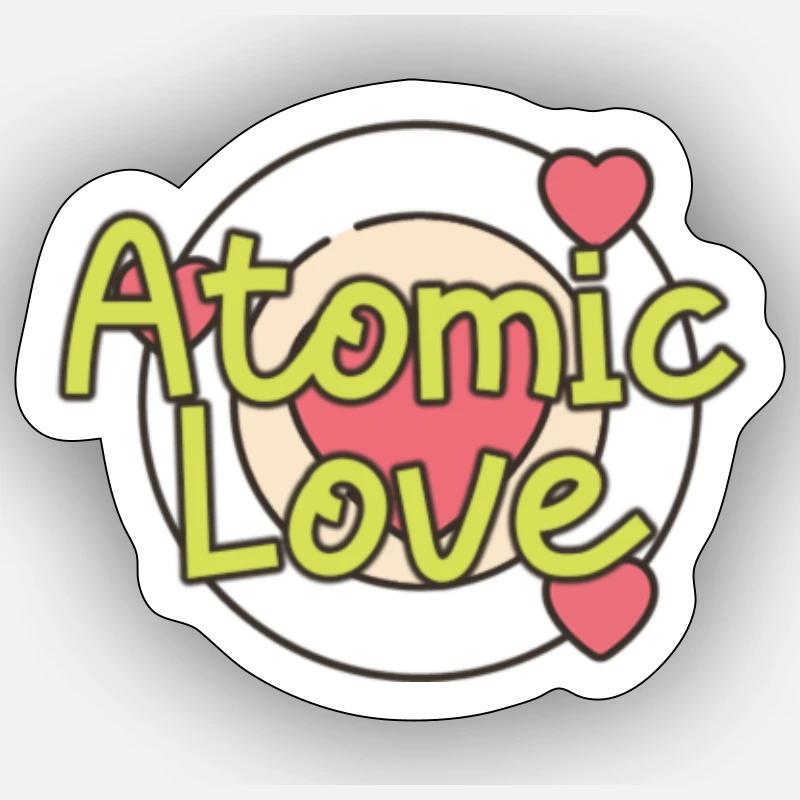 Atomic Love - Sticker size S (10 x 10 cm) - white matte