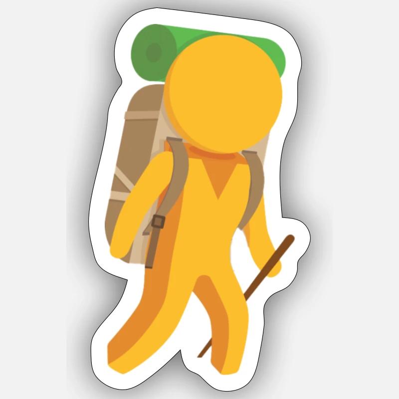 Pegman Maps Local Guide - Sticker taille S (10 x 10 cm) - blanc mat