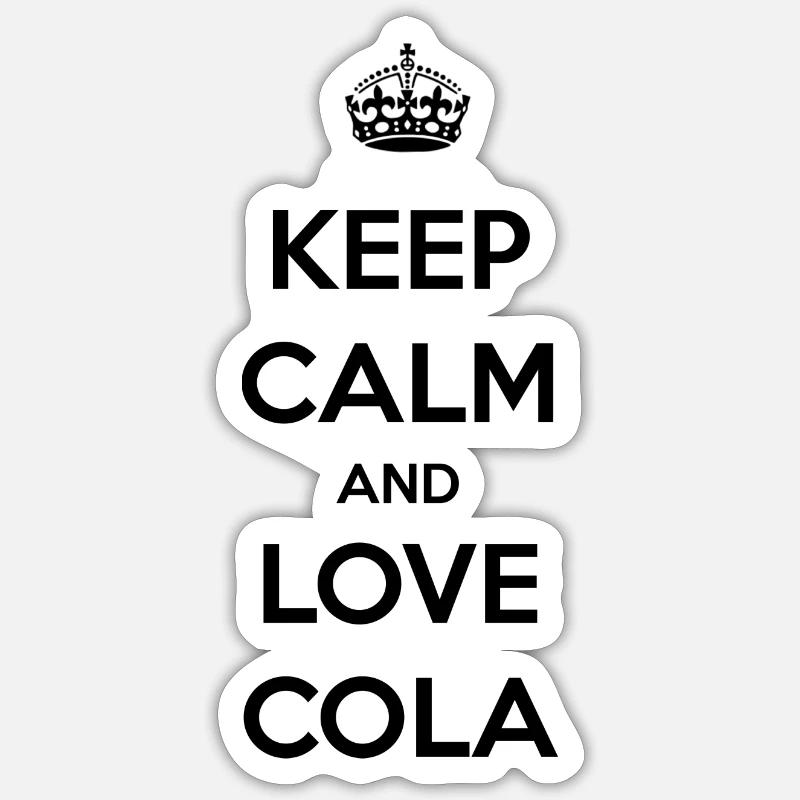 Cola. Das Gefühl einer eiskalten Cola / Geschenk Sticker Größe S (10 x 10 cm)