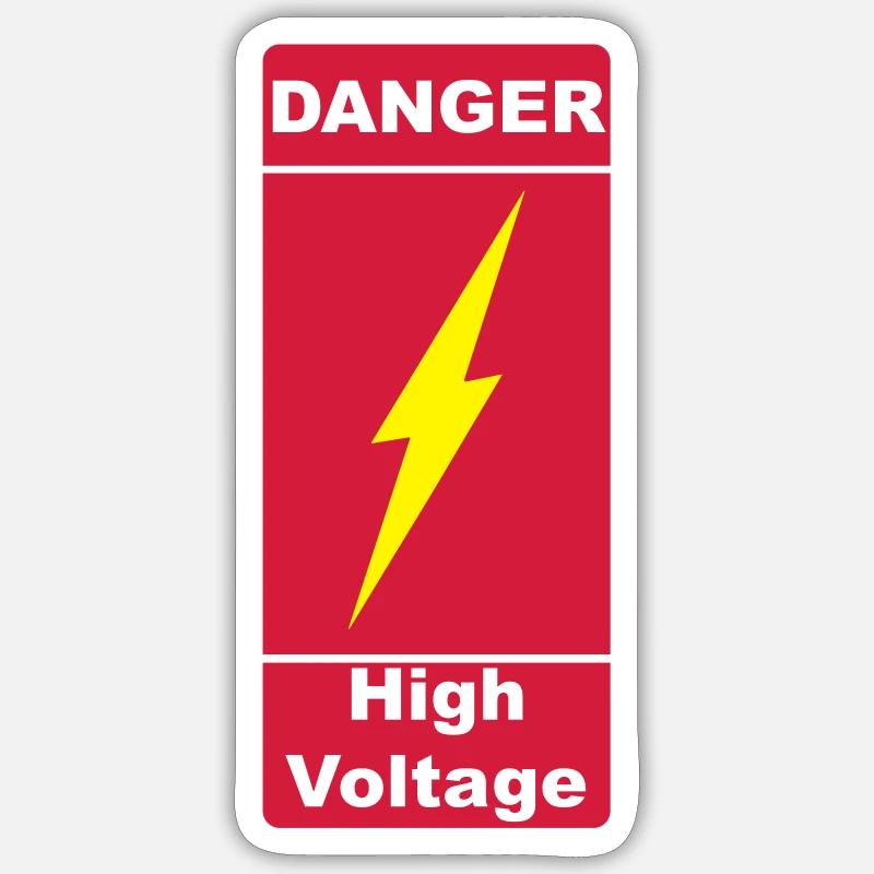Danger! High Voltage! Flash 2c Sticker size S (10 x 10 cm)