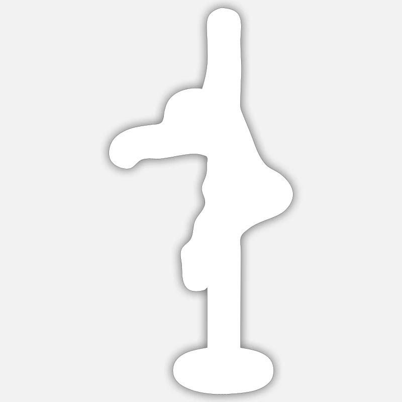 Dancer Pole Dance Go Go Pole Strip Sticker size S (10 x 10 cm)