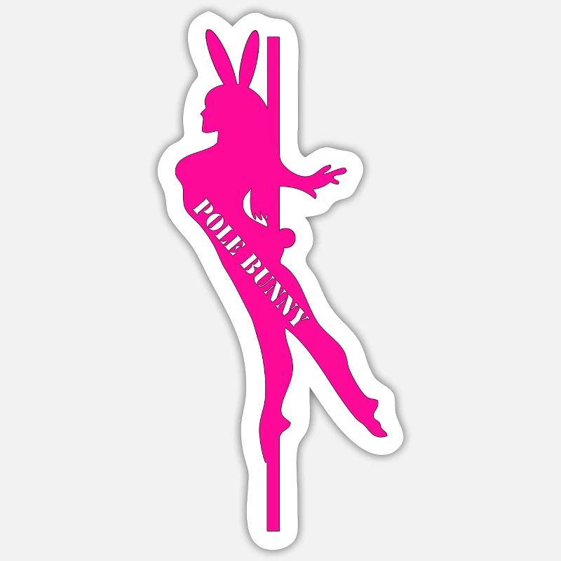 Silhouette du lapin d’orne - Sticker taille S (10 x 10 cm) - blanc mat