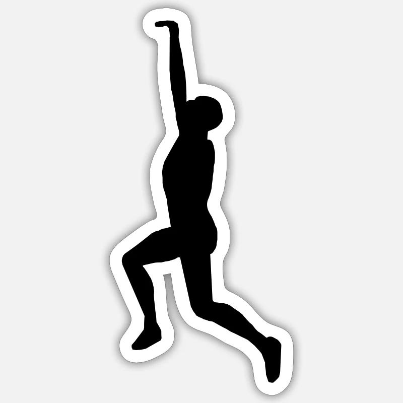 Cliffhanger - Sticker Größe S (10 x 10 cm) - Mattweiß