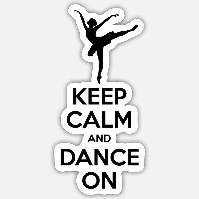 Keep Calm - Ballet Sticker size S (10 x 10 cm)