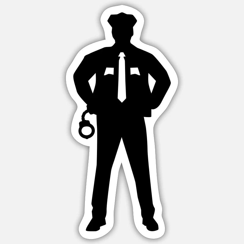 Polizei Sticker Größe S (10 x 10 cm)
