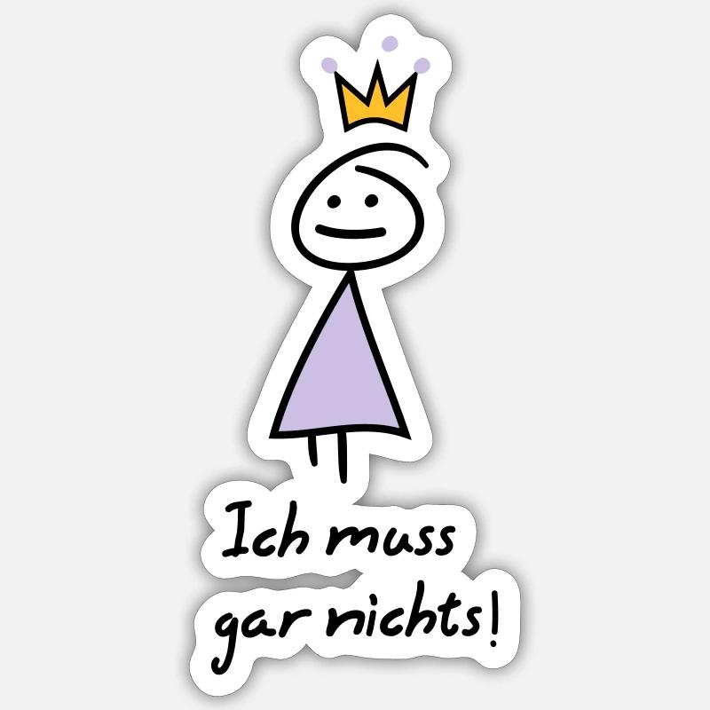 Prinzessin Sticker Größe S (10 x 10 cm)