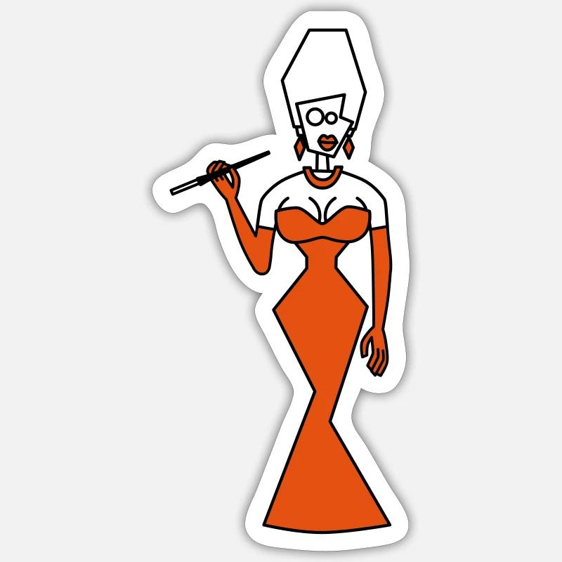 Glanz - Sticker Größe S (10 x 10 cm) - Mattweiß