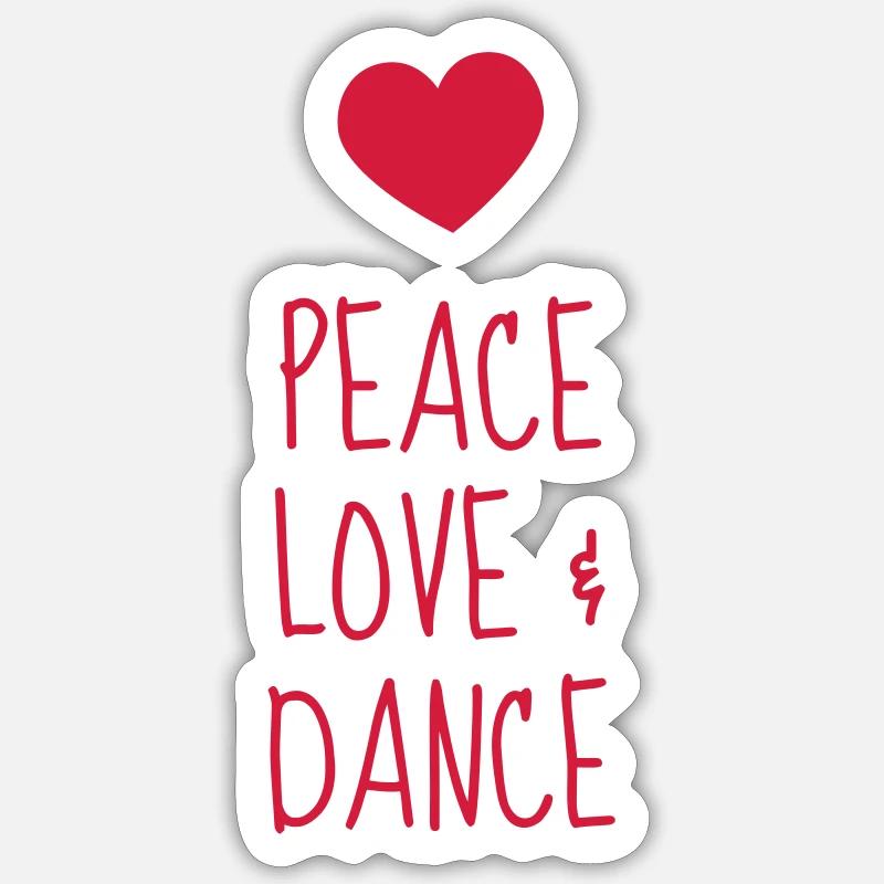 Danse Danseur Danseuse Ballet Opéra - Sticker taille S (10 x 10 cm) - blanc mat