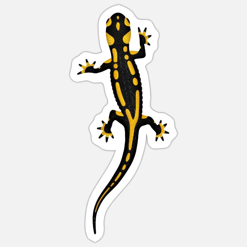 Salamandre de feu Sticker taille S (10 x 10 cm)