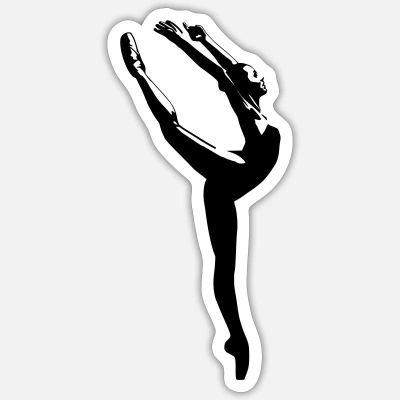 Danseuse Sticker taille S (10 x 10 cm)