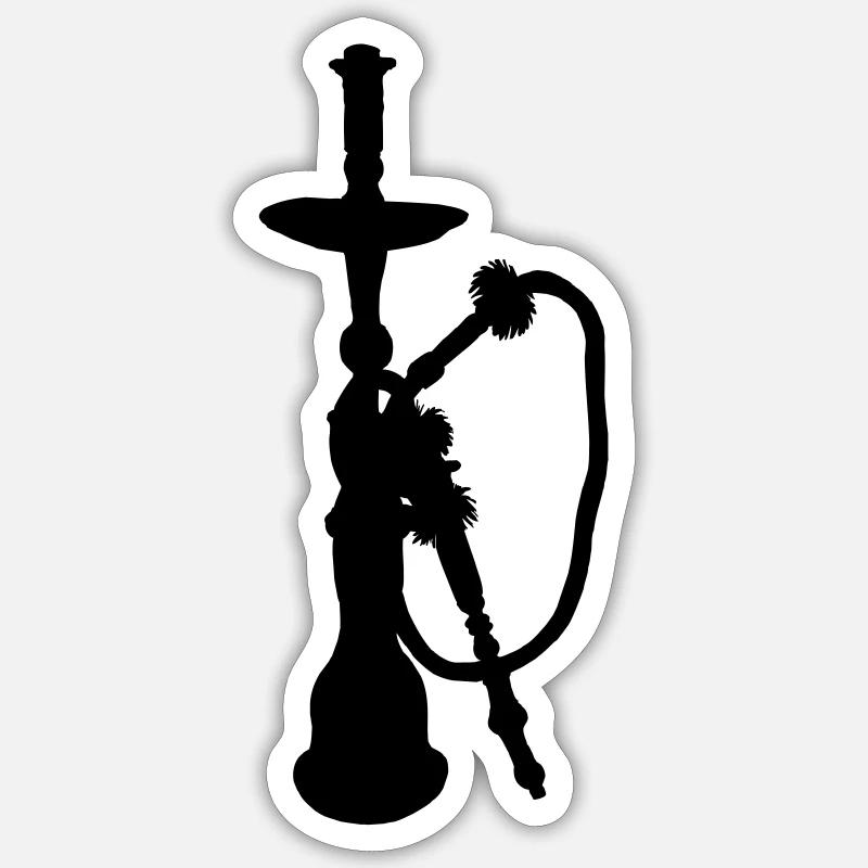 Water pipe shadow figure Sticker size S (10 x 10 cm)