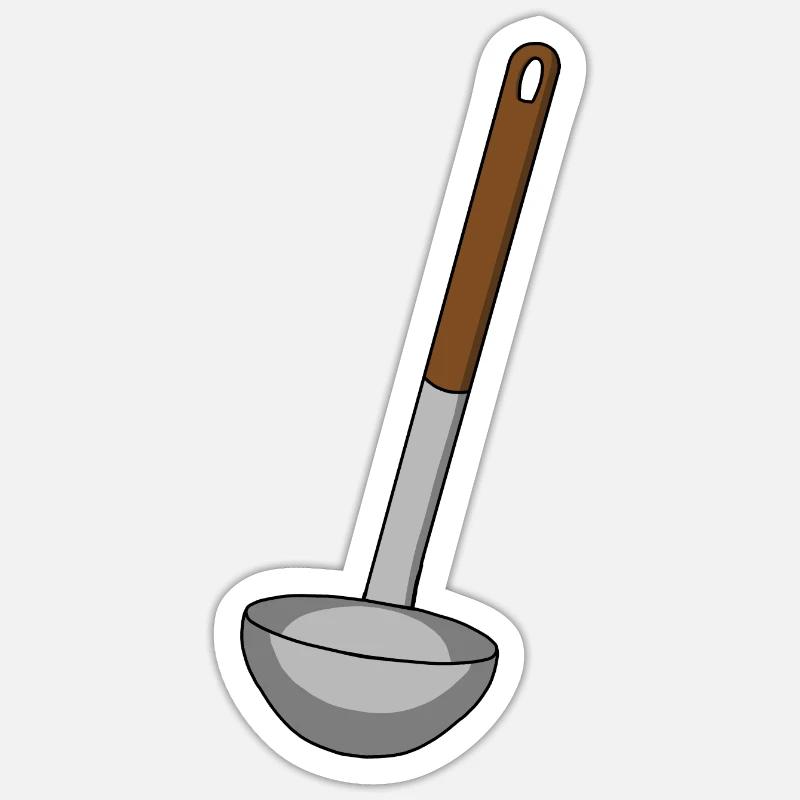 Cuisine cuisine soupe - Sticker taille S (10 x 10 cm) - blanc mat