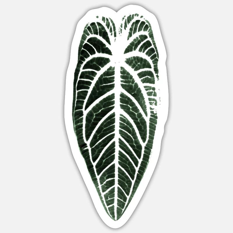Philodendron 4 Life - Sticker size S (10 x 10 cm) - white matte
