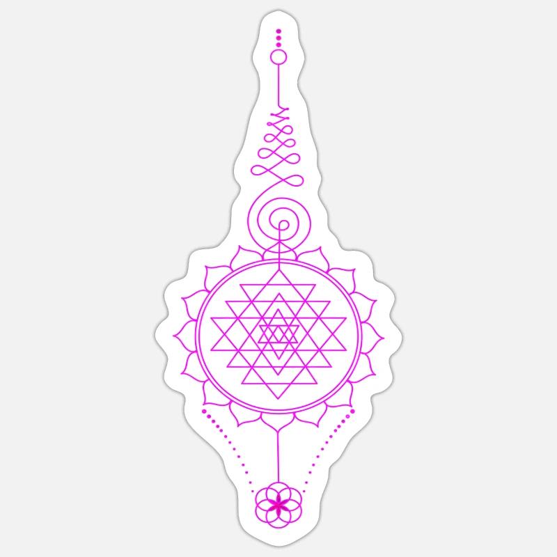 Unalome Magic Sticker size S (10 x 10 cm)