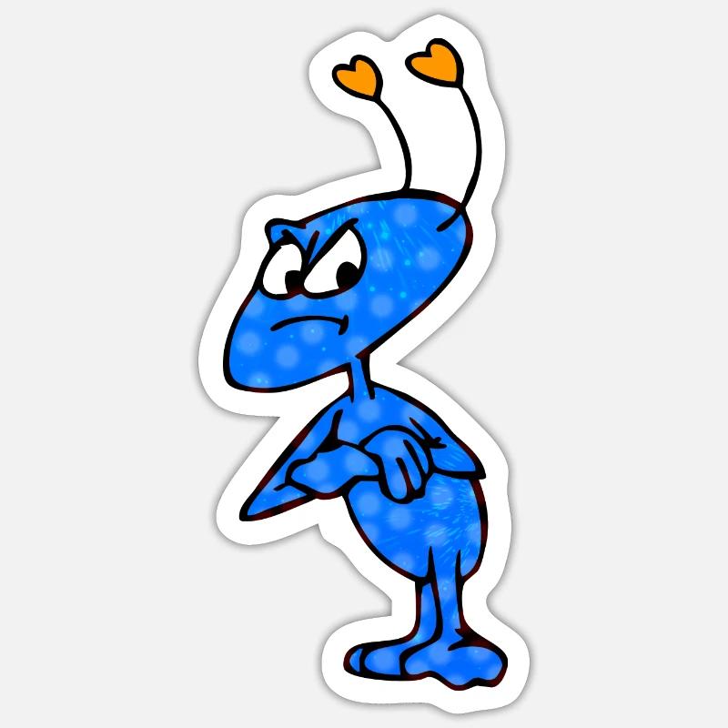 Mag-Mich-Malé - Sticker taille S (10 x 10 cm) - blanc mat