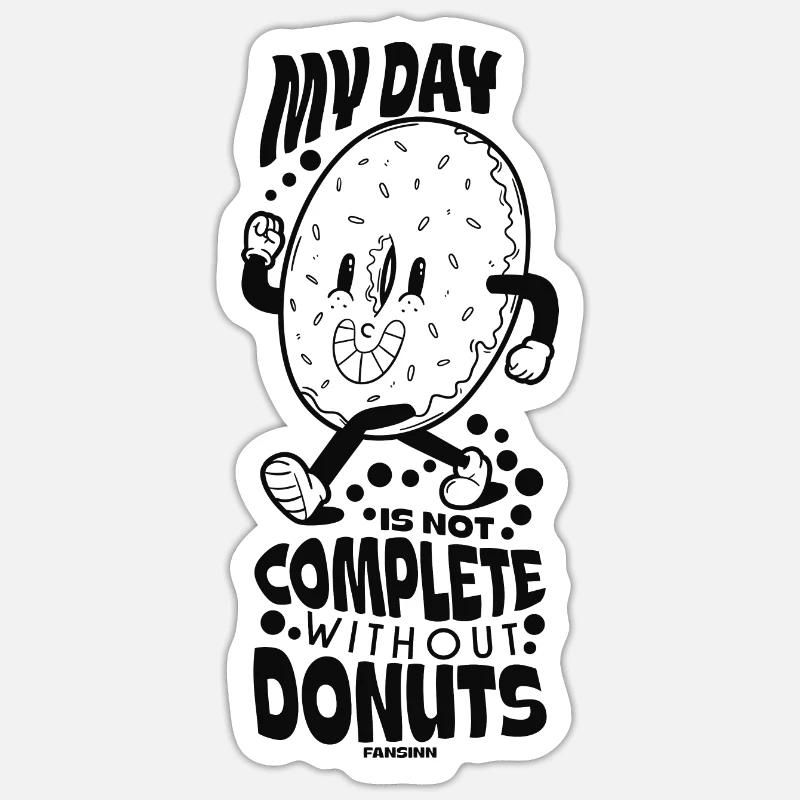 Doughnut Sticker size S (10 x 10 cm)