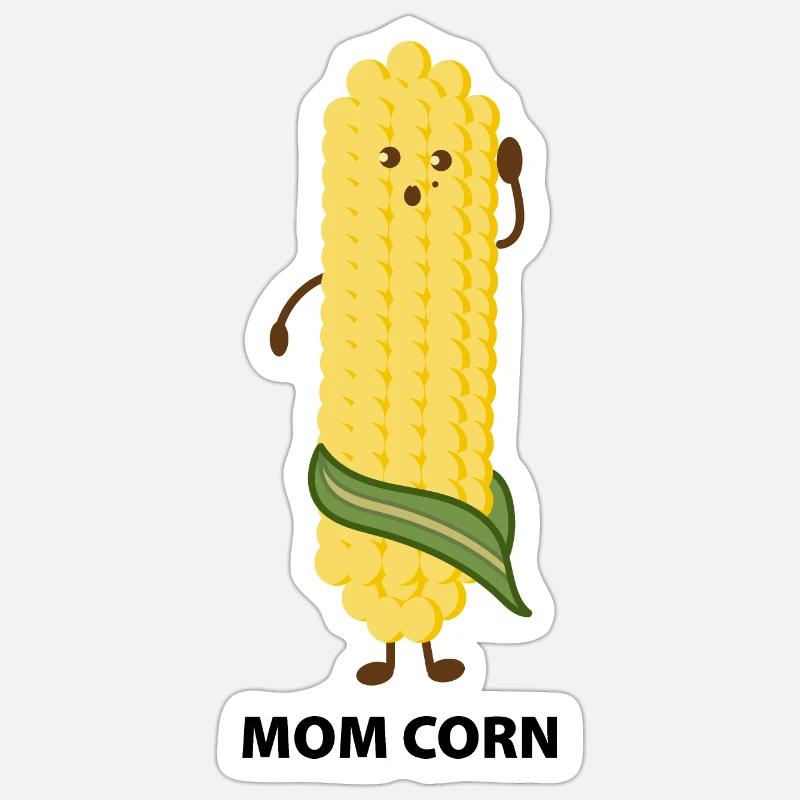 Mama Corn Sticker size S (10 x 10 cm)