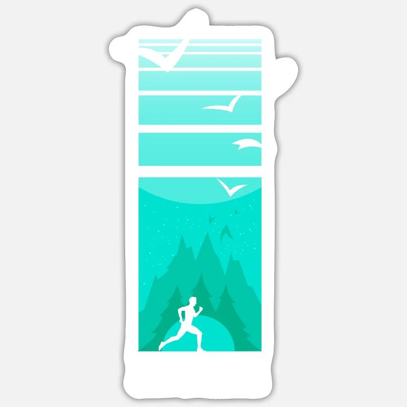 Trailrun Wilderness Runner Sticker size S (10 x 10 cm)