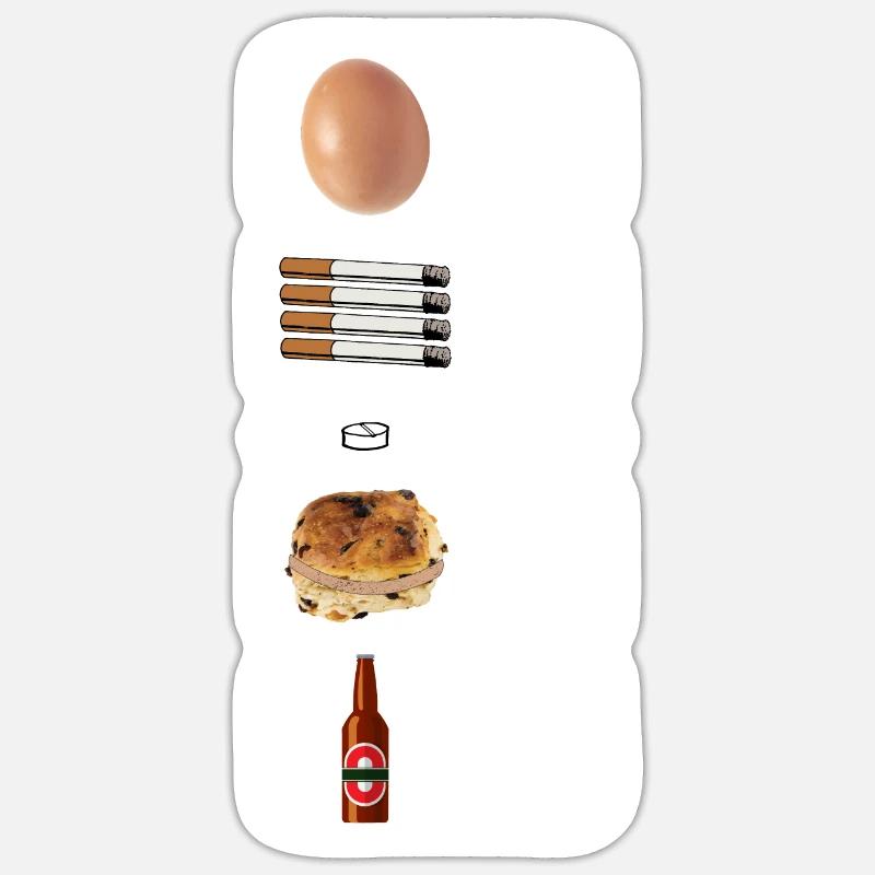 4 Zigaretten Sticker Größe S (10 x 10 cm)