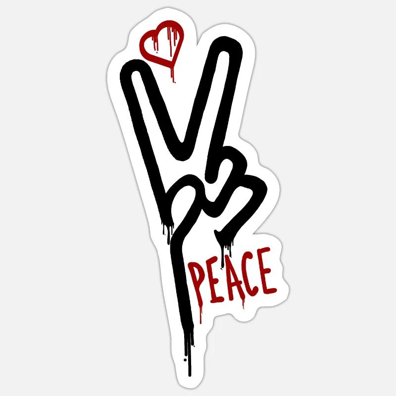 Peacemaker - Sticker size S (10 x 10 cm) - white matte