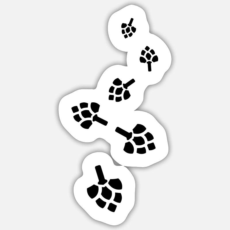 Beer hops icon - Sticker size S (10 x 10 cm) - white matte