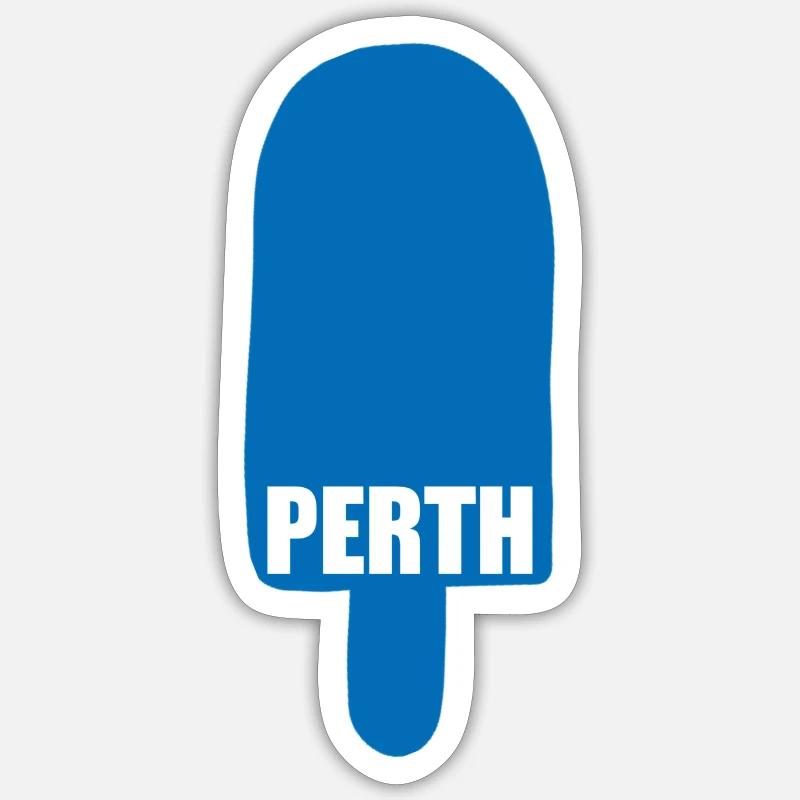 Glacier Perth, Écosse Sticker taille S (10 x 10 cm)