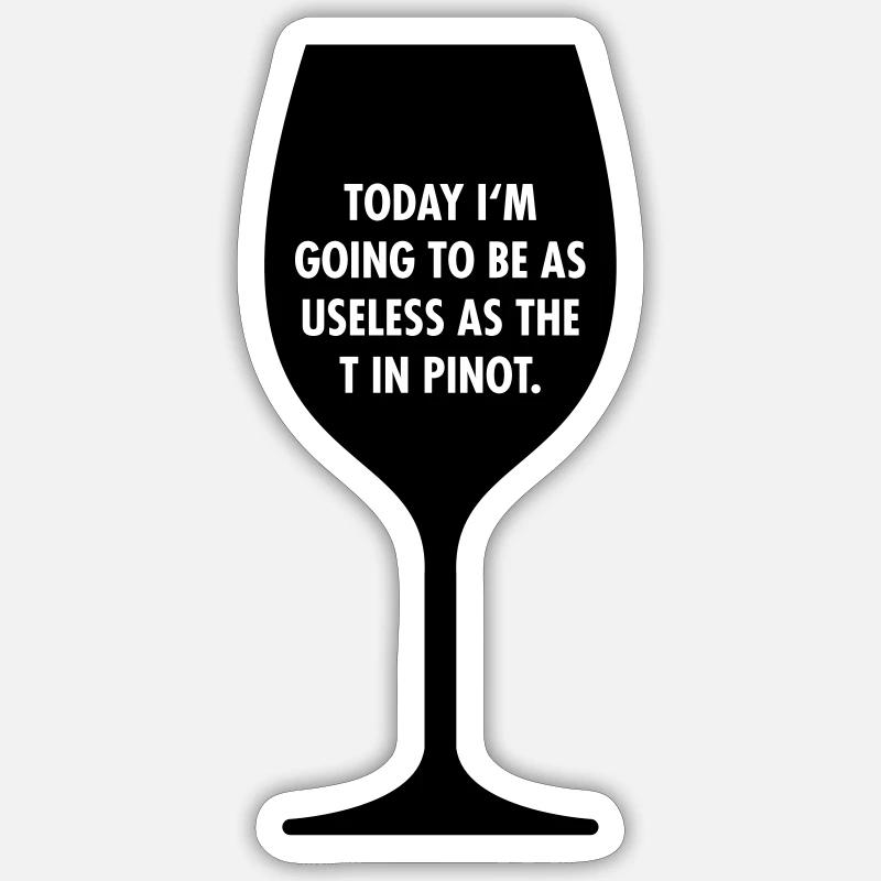 Pinot - Sticker size S (10 x 10 cm) - white matte