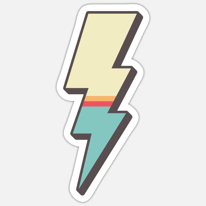 Blitz Sticker Größe S (10 x 10 cm)