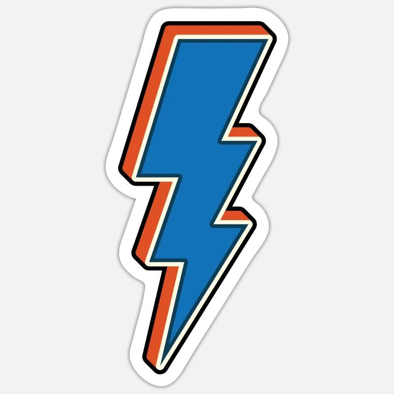 Lightning Sticker size S (10 x 10 cm)