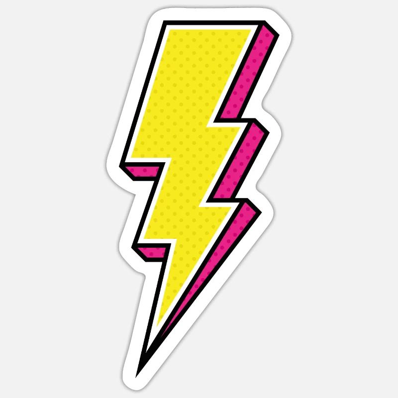 Lightning Sticker size S (10 x 10 cm)