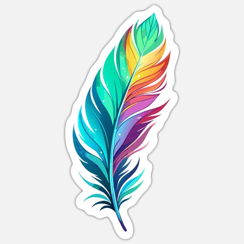 FEATHER Sticker size S (10 x 10 cm)