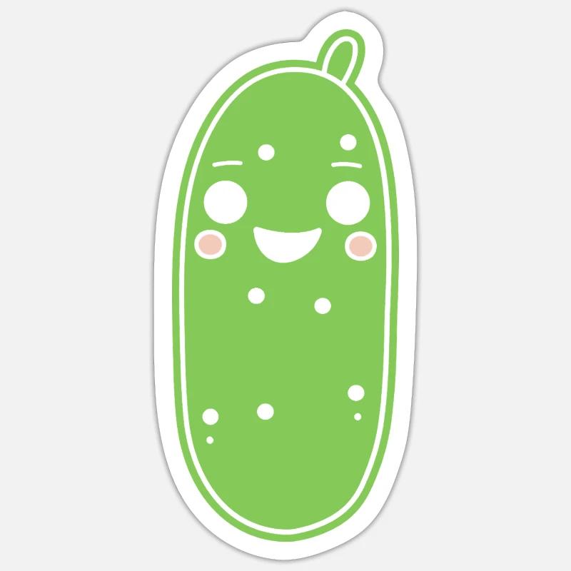 concombre Sticker taille S (10 x 10 cm)