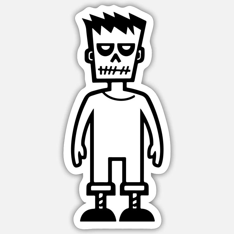Zombie Sticker size S (10 x 10 cm)