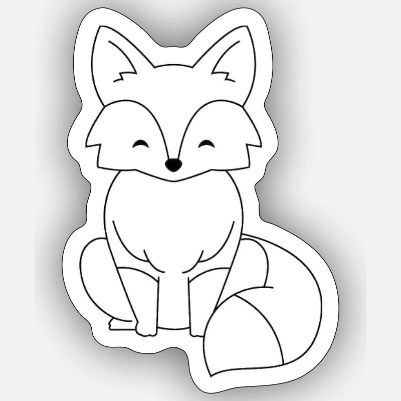 Fuchs Sticker Größe S (10 x 10 cm)