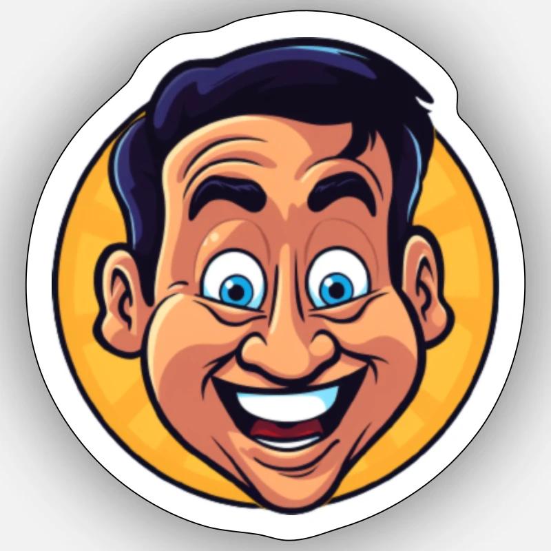 Stylized cartoon Sticker taille S (10 x 10 cm)