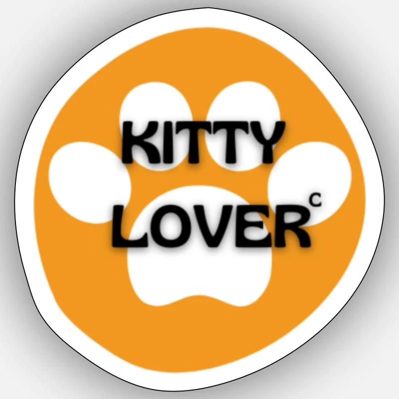 KITTY LOVER Sticker size S (10 x 10 cm)